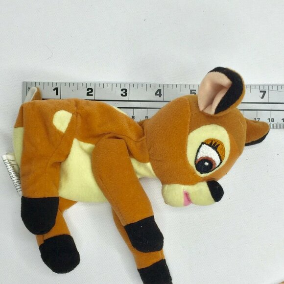Disney Bambi 7" Plush Brown Deer Mini Bean Bag Stuffed Animal Toy Stuffie - Picture 10 of 11